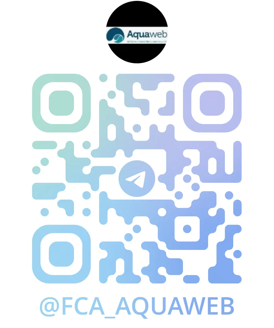 QR Code do grupo @fca_aquaweb no Telegram